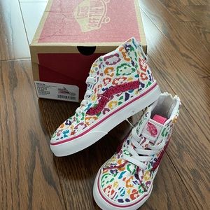 Vans toddler girls sk8 hi zip